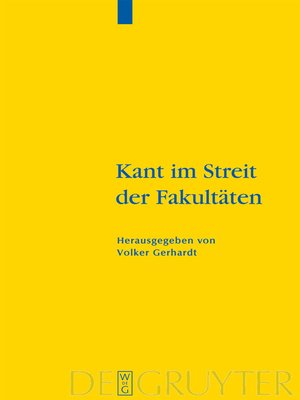 cover image of Kant im Streit der Fakultäten